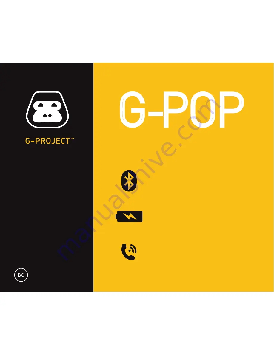 G-project G-POP User Manual Download Page 1