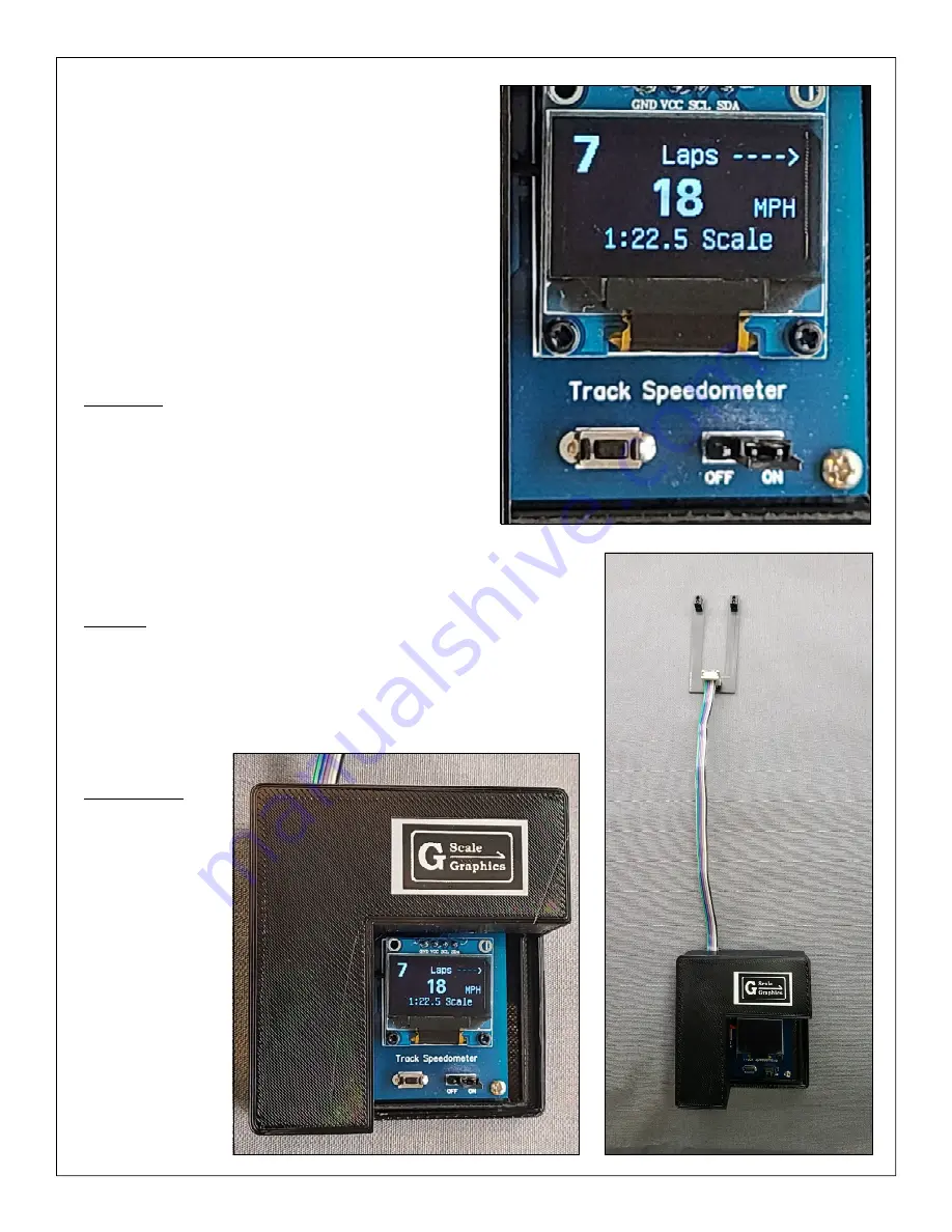 G-Scale Graphics Speed Trap Operation And Installation Manual Download Page 3