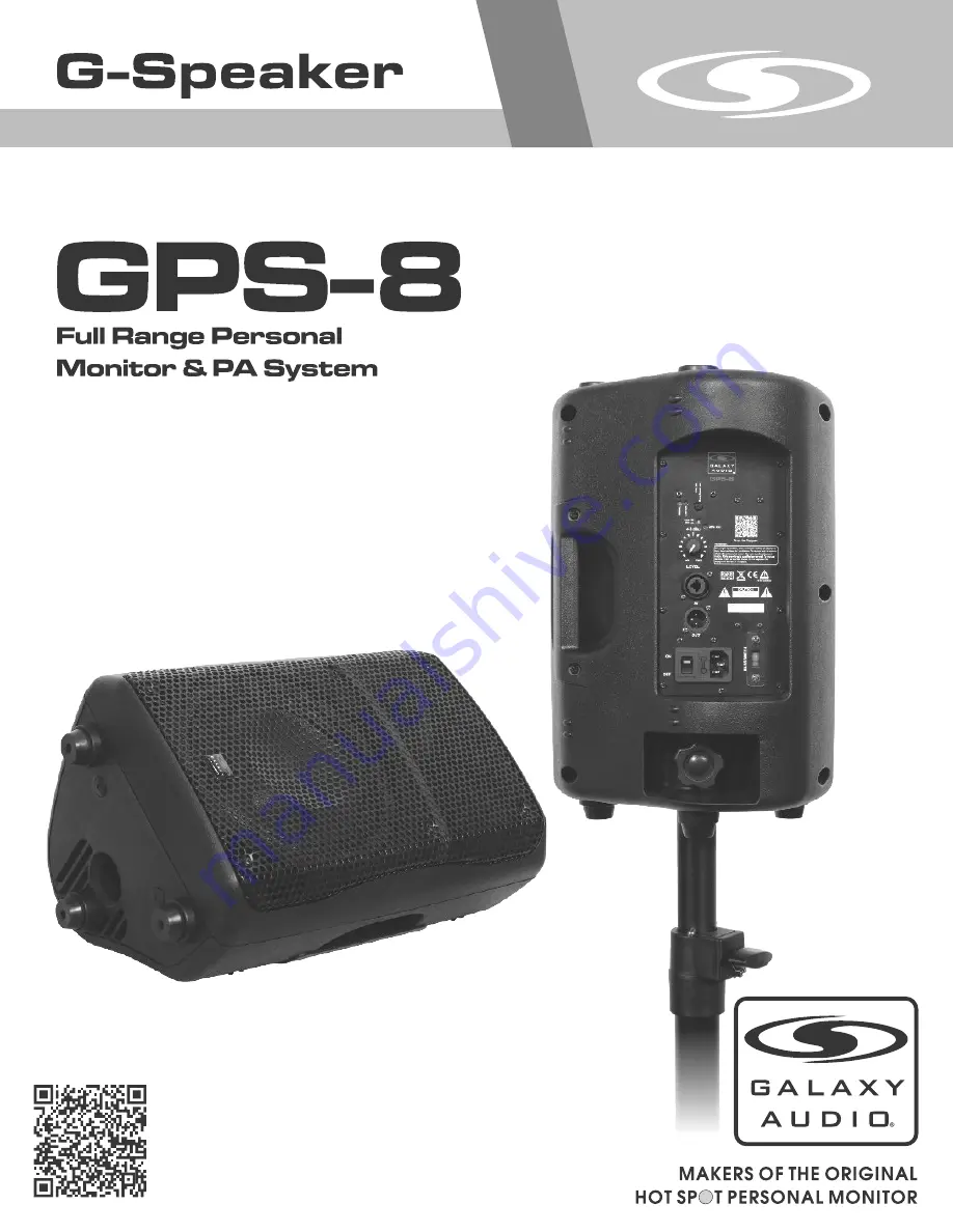 G-Speaker GPS-8 Скачать руководство пользователя страница 1