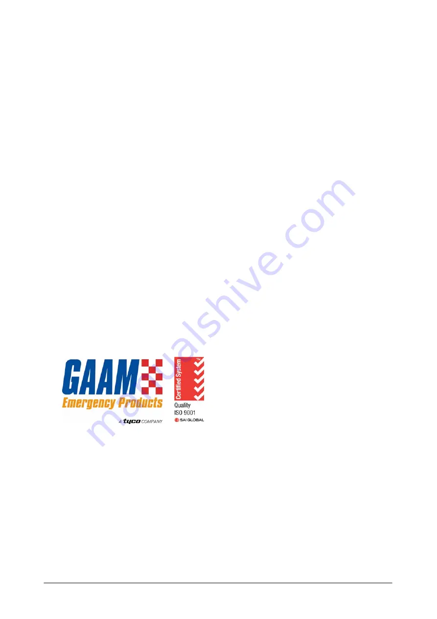 GAAM Quenchmaster CP500 Manual For Installation, Operation & Maintenance Download Page 15