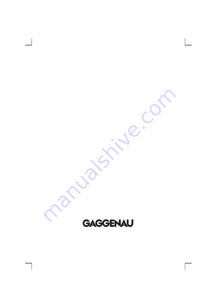 Gaggenau GM 230-110 Operating	 Instruction Download Page 62