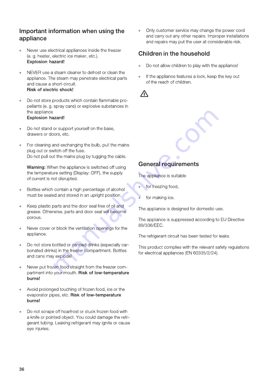 Gaggenau RF 463-201 Operating Instructions Manual Download Page 5