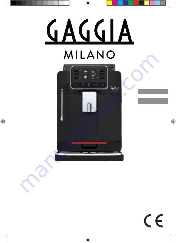 Gaggia Milano CADORNA STYLE Operating Instructions Manual Download Page 1