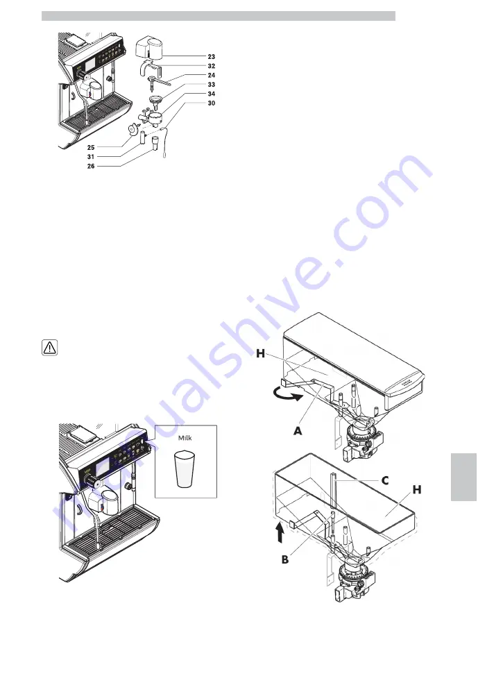 Gaggia Milano CONCETTO EVO CAPPUCCINO Operation And Maintenance Download Page 51