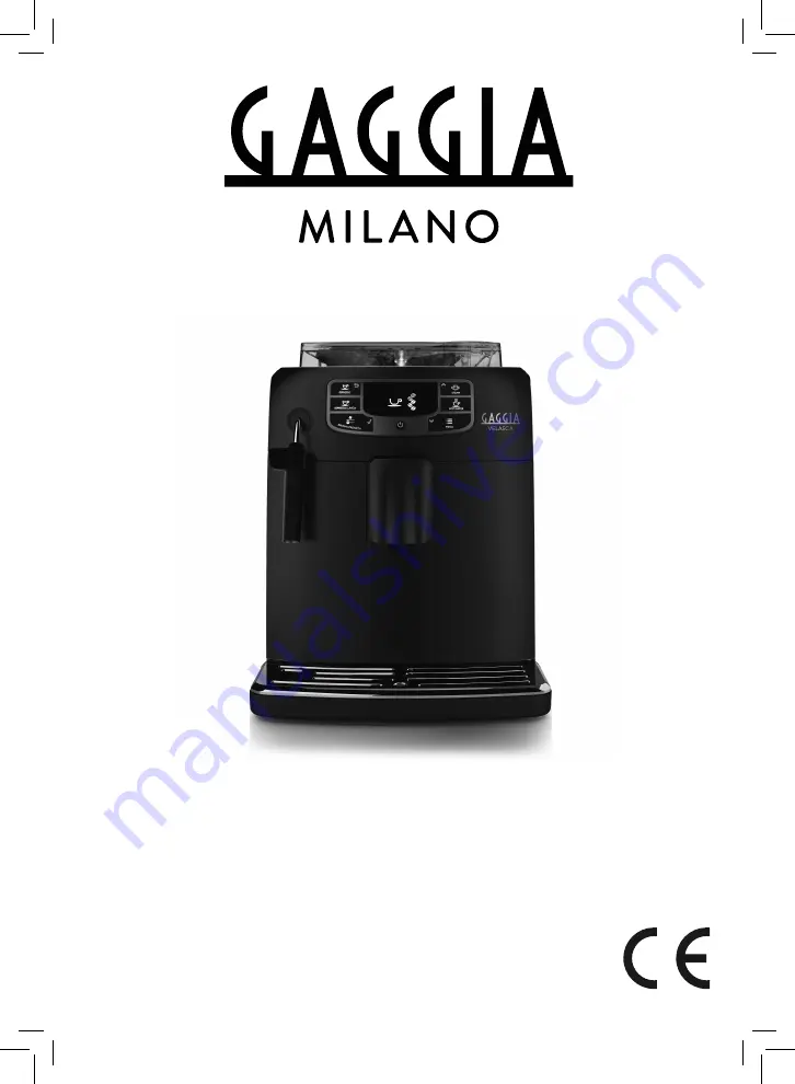 Gaggia Milano VELASCA User Manual Download Page 1