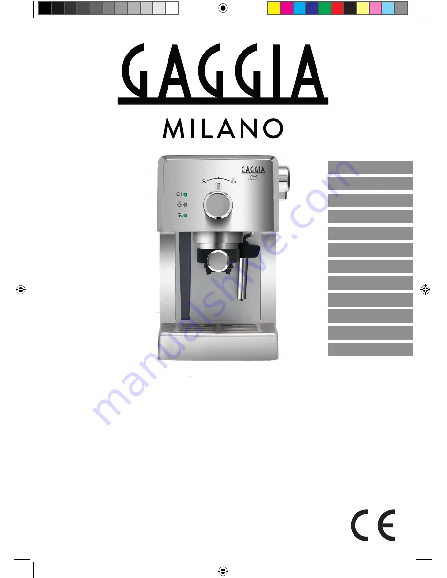 Gaggia Milano VIVA STYLE Operating Instructions Manual Download Page 1