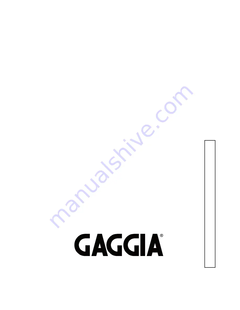 Gaggia 10001802 Скачать руководство пользователя страница 132