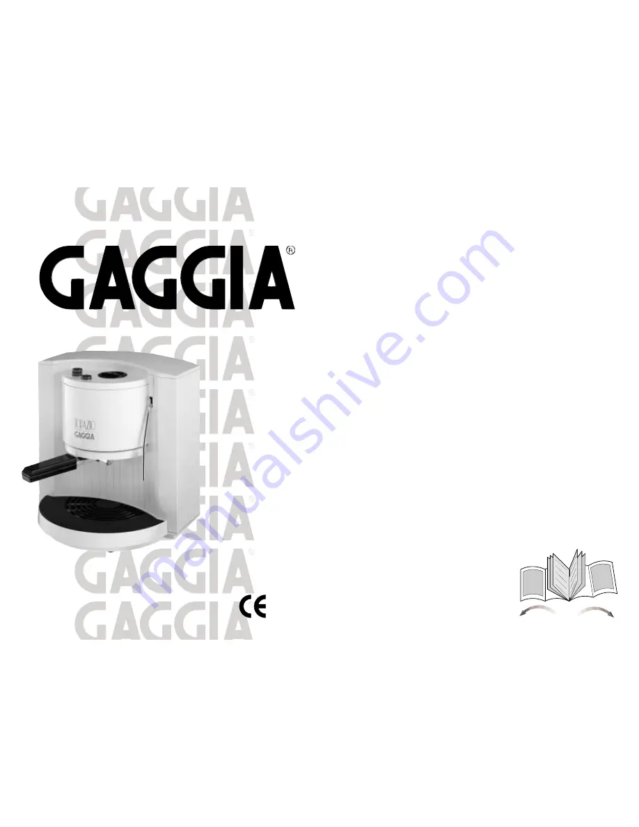 Gaggia Topazio Operating Instructions Manual Download Page 1