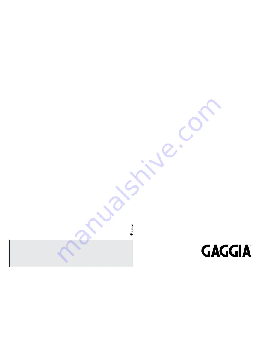 Gaggia VIVA GAGGIA Operating Instructions Download Page 4