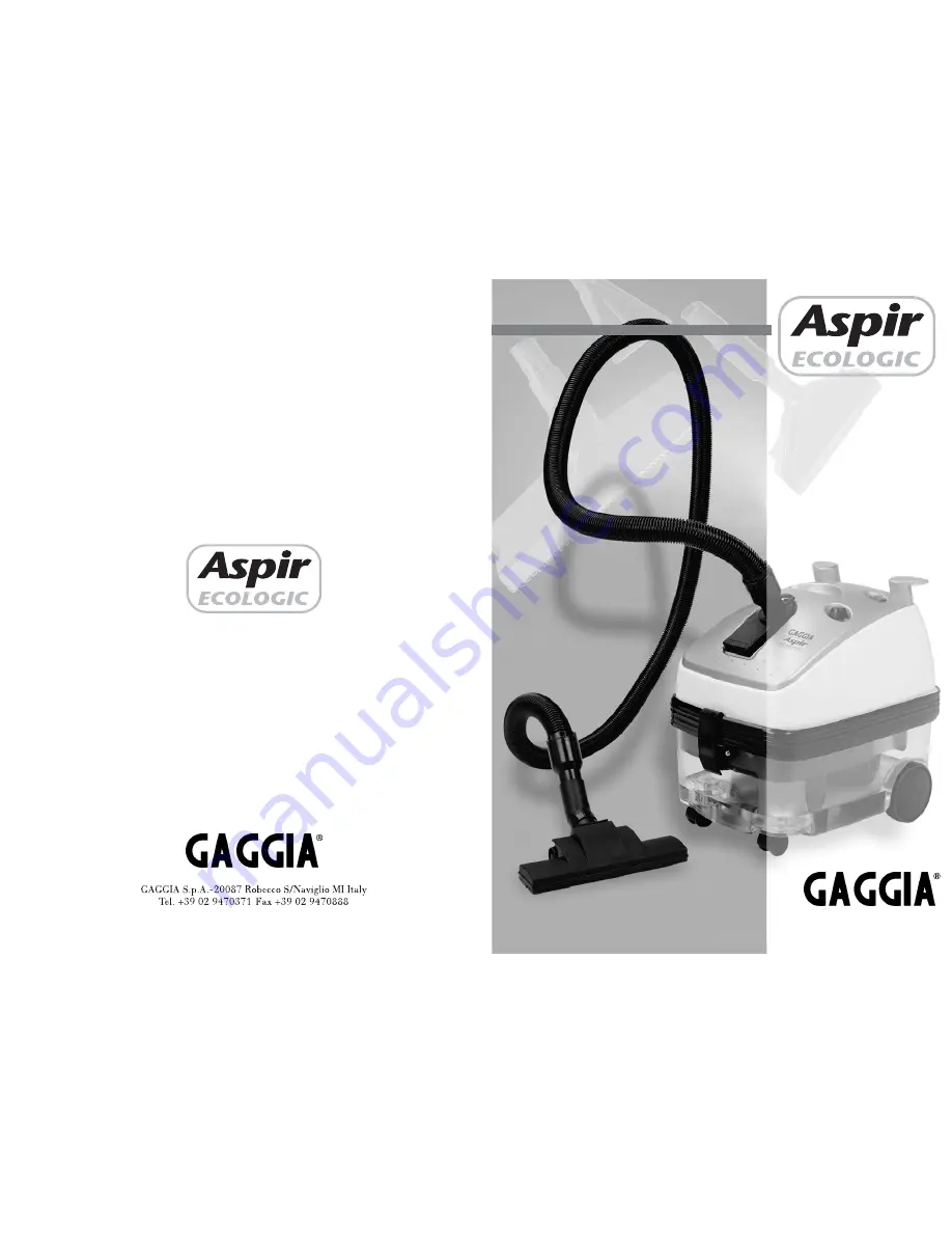 Gaggia W2IXX014MENXXC User Manual Download Page 1