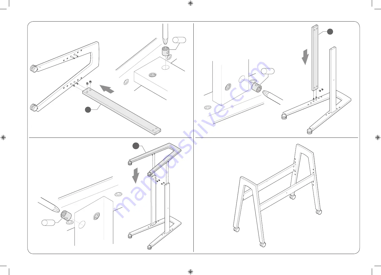 Gaia Baby CO-SLEEPING CRIB Assembly Instructions Manual Download Page 7