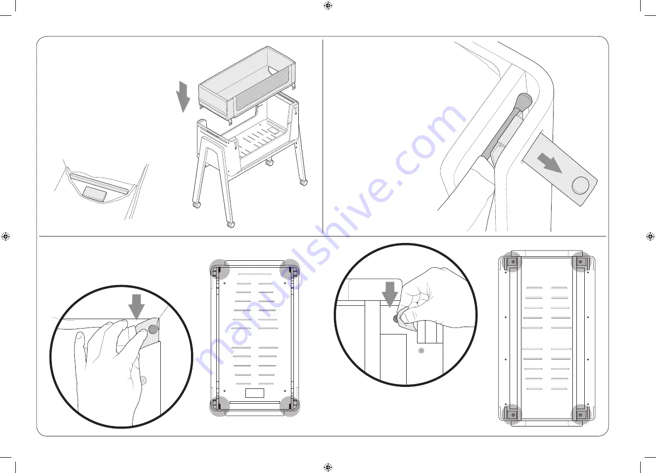 Gaia Baby CO-SLEEPING CRIB Assembly Instructions Manual Download Page 12