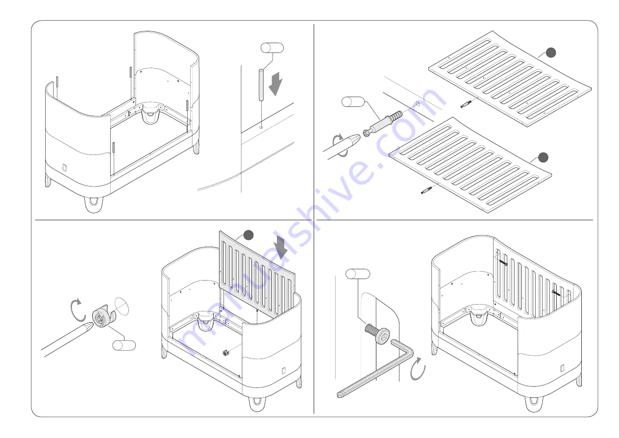 Gaia Baby Complete Sleep + Co-Sleeping crib Скачать руководство пользователя страница 21