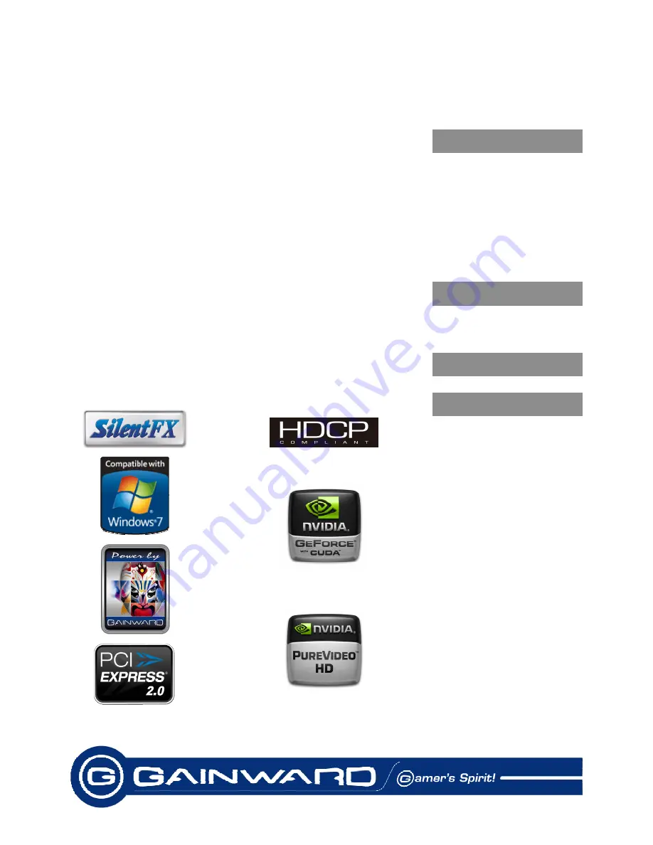 Gainward GEFORCE 210 512MB DDR2 Brochure Download Page 2