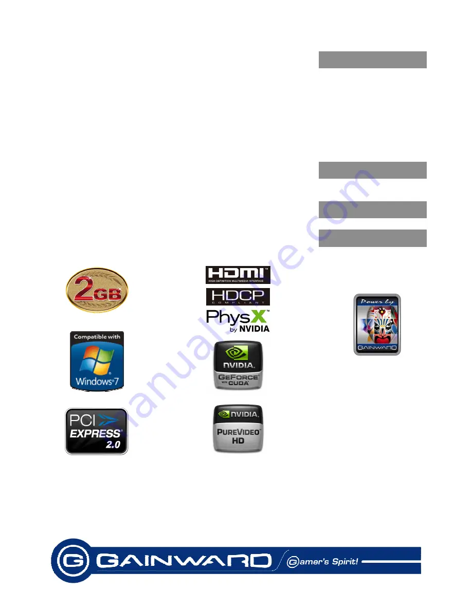 Gainward GT 430 2048MB DDR3 Brochure Download Page 2