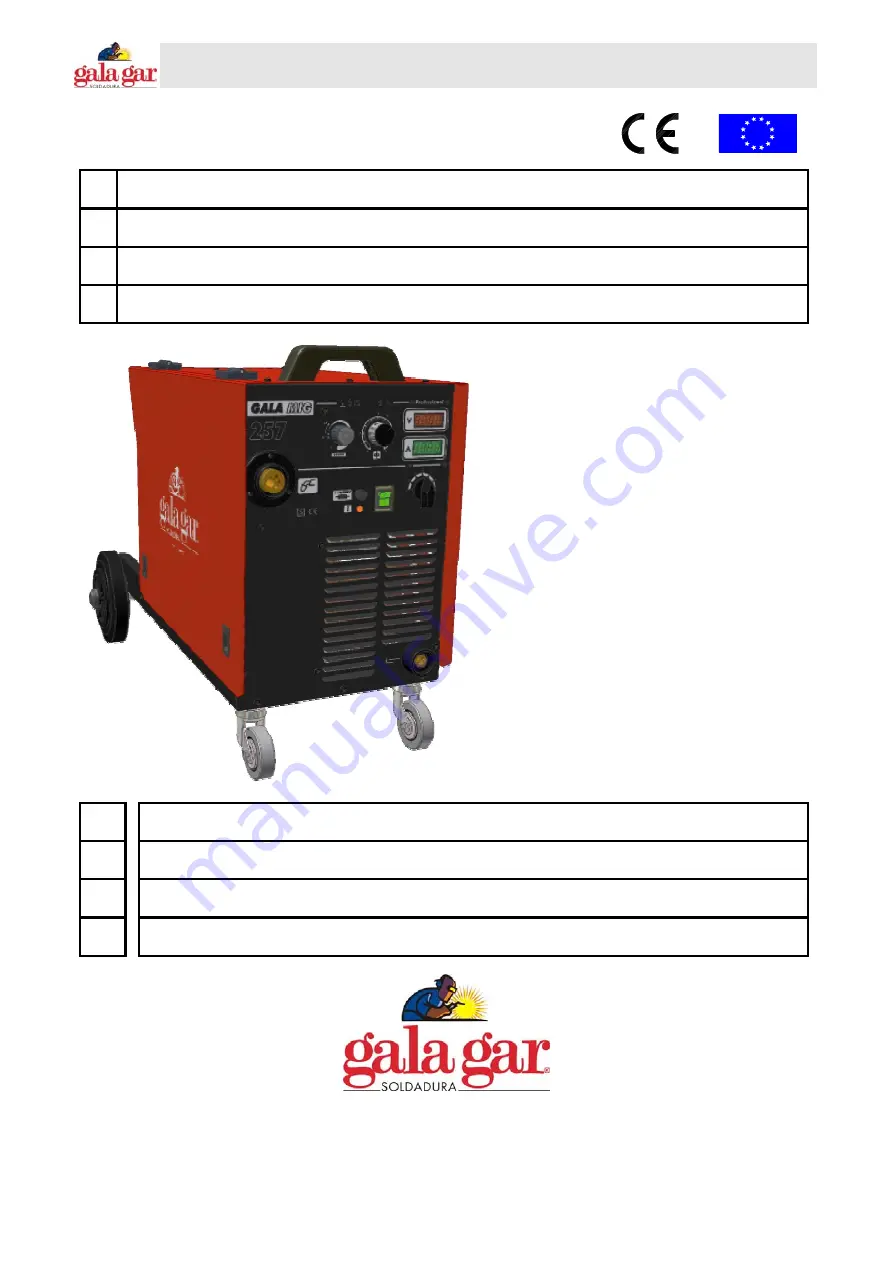 gala gar 469.00.000 Technical Instruction Manual Download Page 1