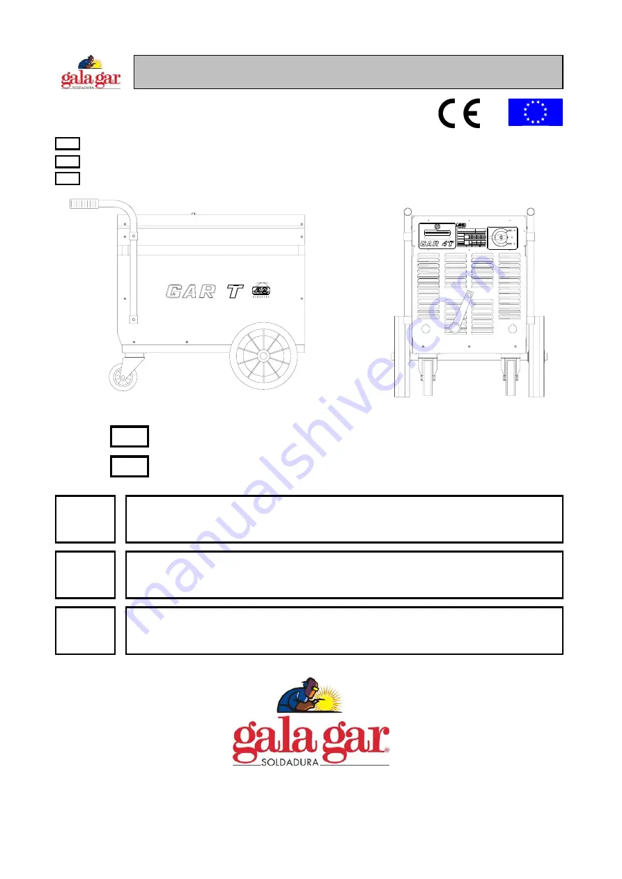 gala gar GAR T Technical Instruction Manual Download Page 1