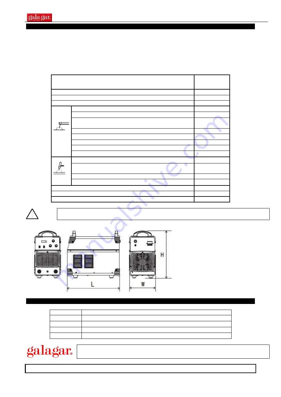 gala gar Smart 400 MMA Technical Instruction Manual Download Page 17