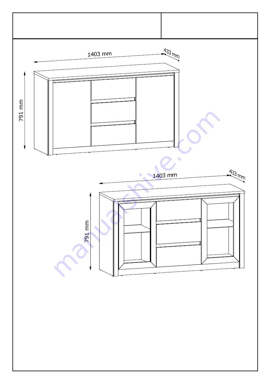 GALA MEBLE MONTANA K2D Assembly Manual Download Page 1