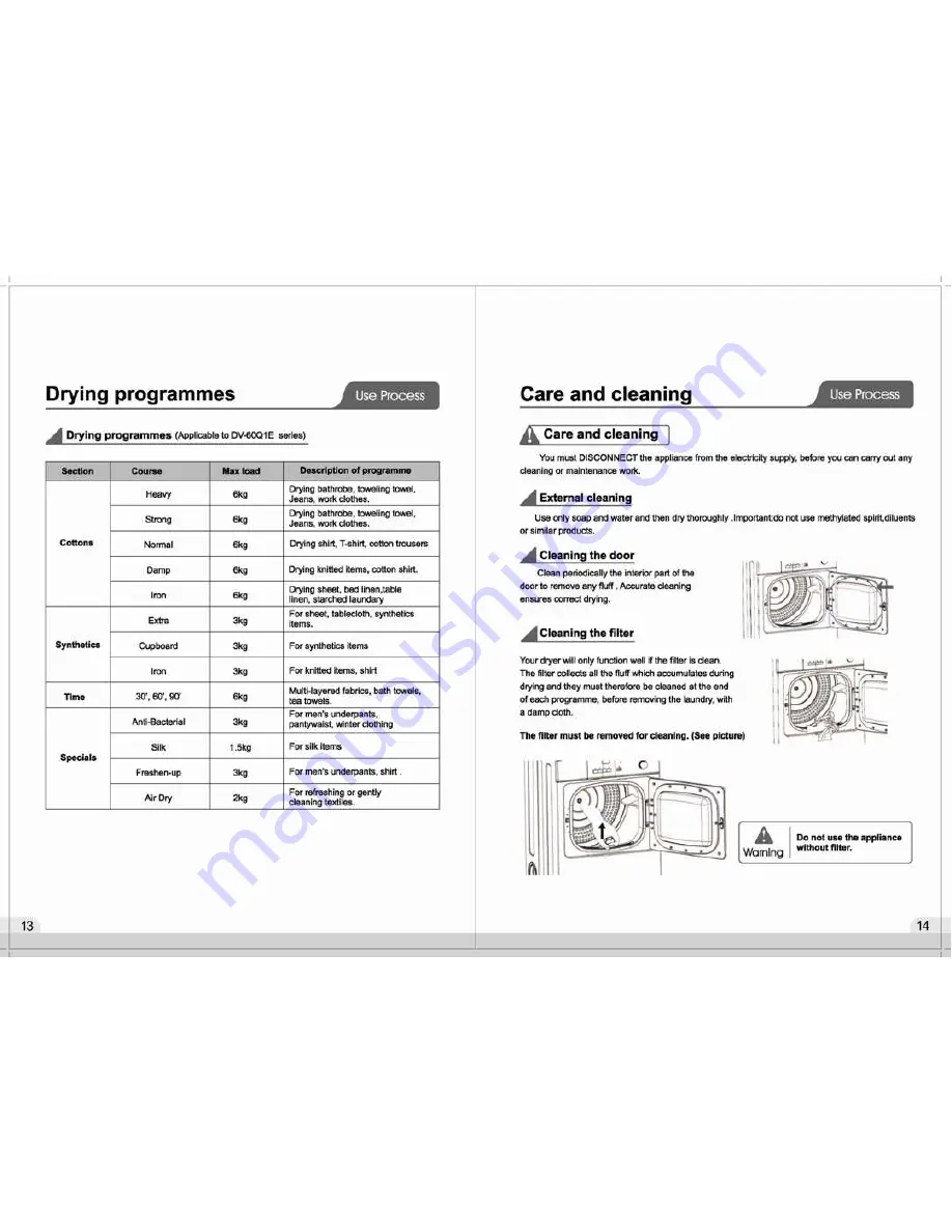 Galanz DV-60Q1E Owner'S Manual Download Page 9