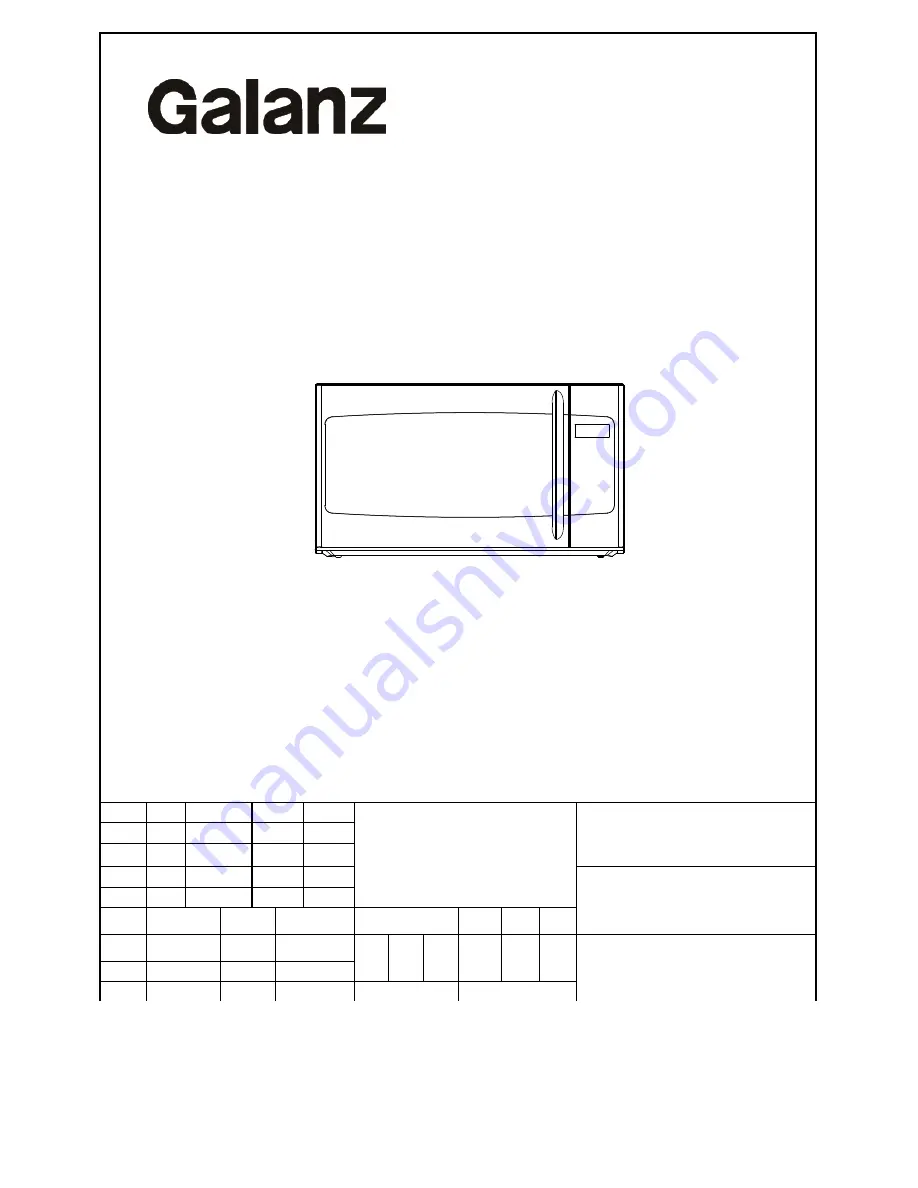 Galanz RED500JAH-SACH0A User Manual Download Page 1