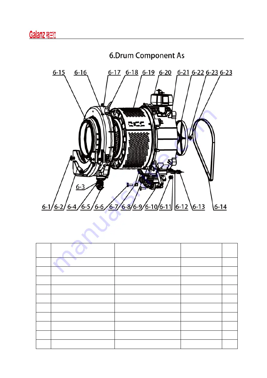 Galanz XQG60-U108E After-Sales Service Manual Download Page 32