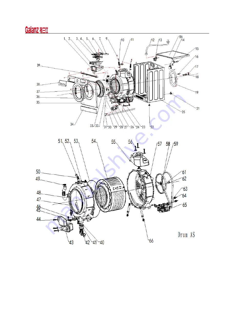 Galanz XQG80-Q812DE After-Sales Service Manual Download Page 32