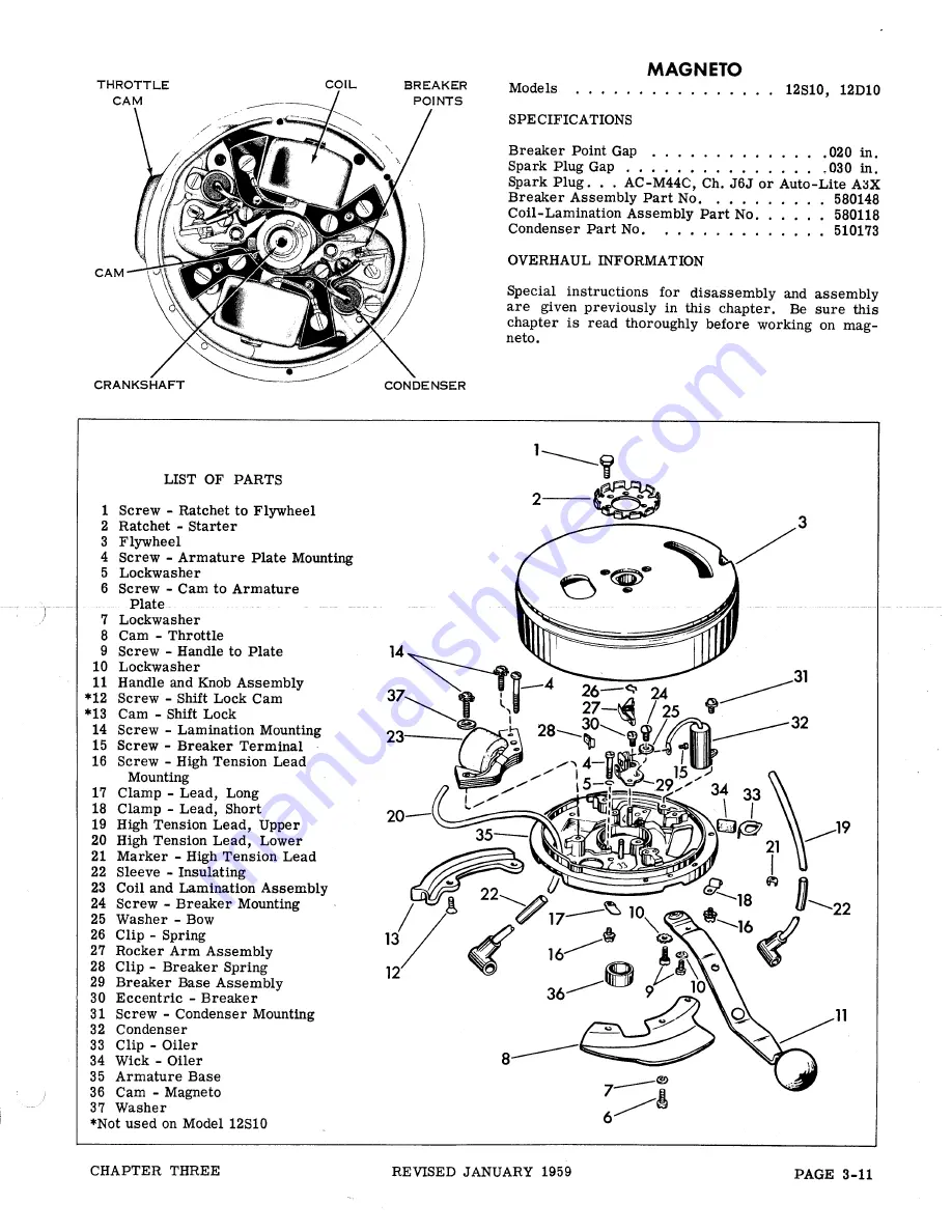 Gale 3D10 Service Manual Download Page 93