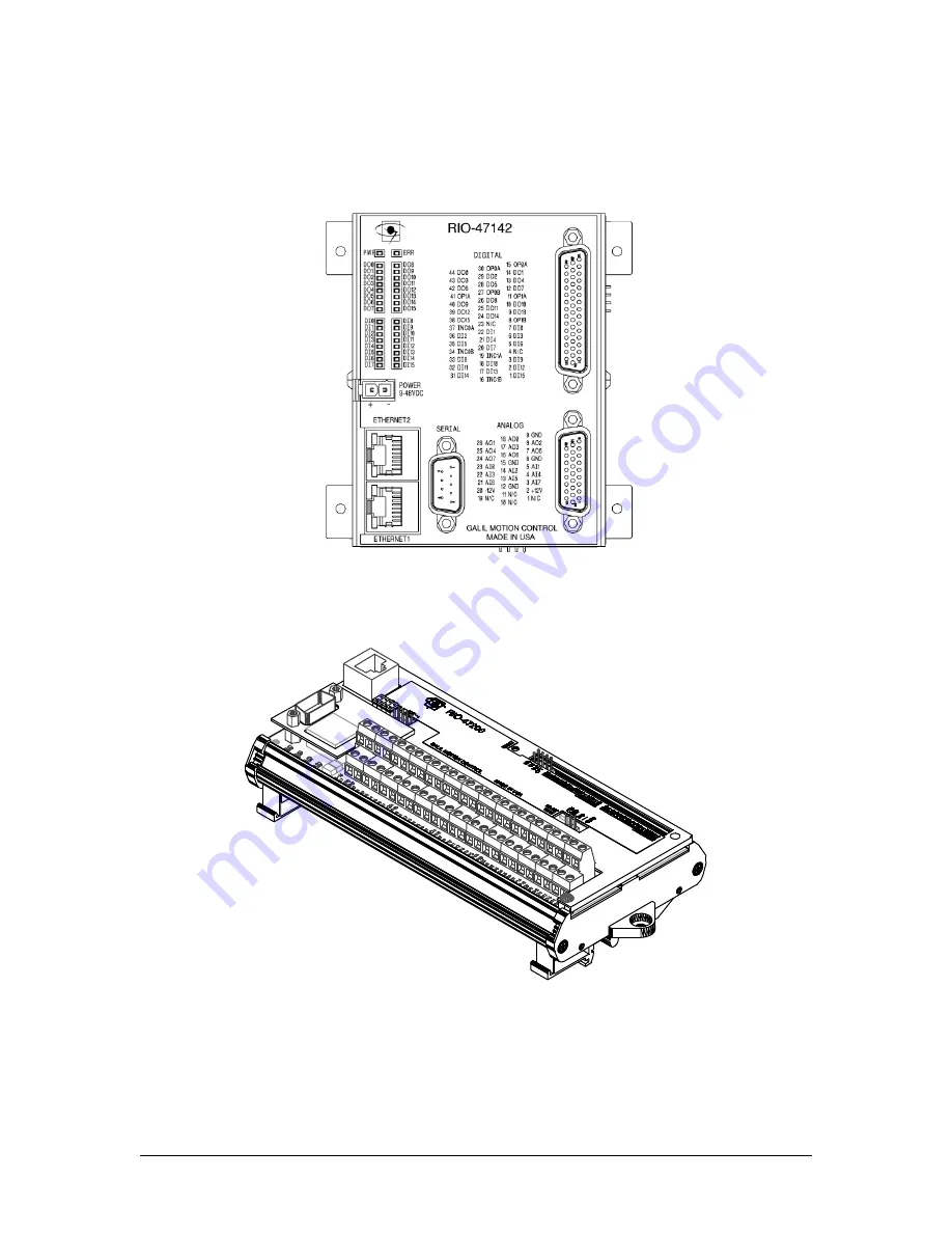 Galil Motion Control RIO-47 series
RIO-47100 Скачать руководство пользователя страница 12