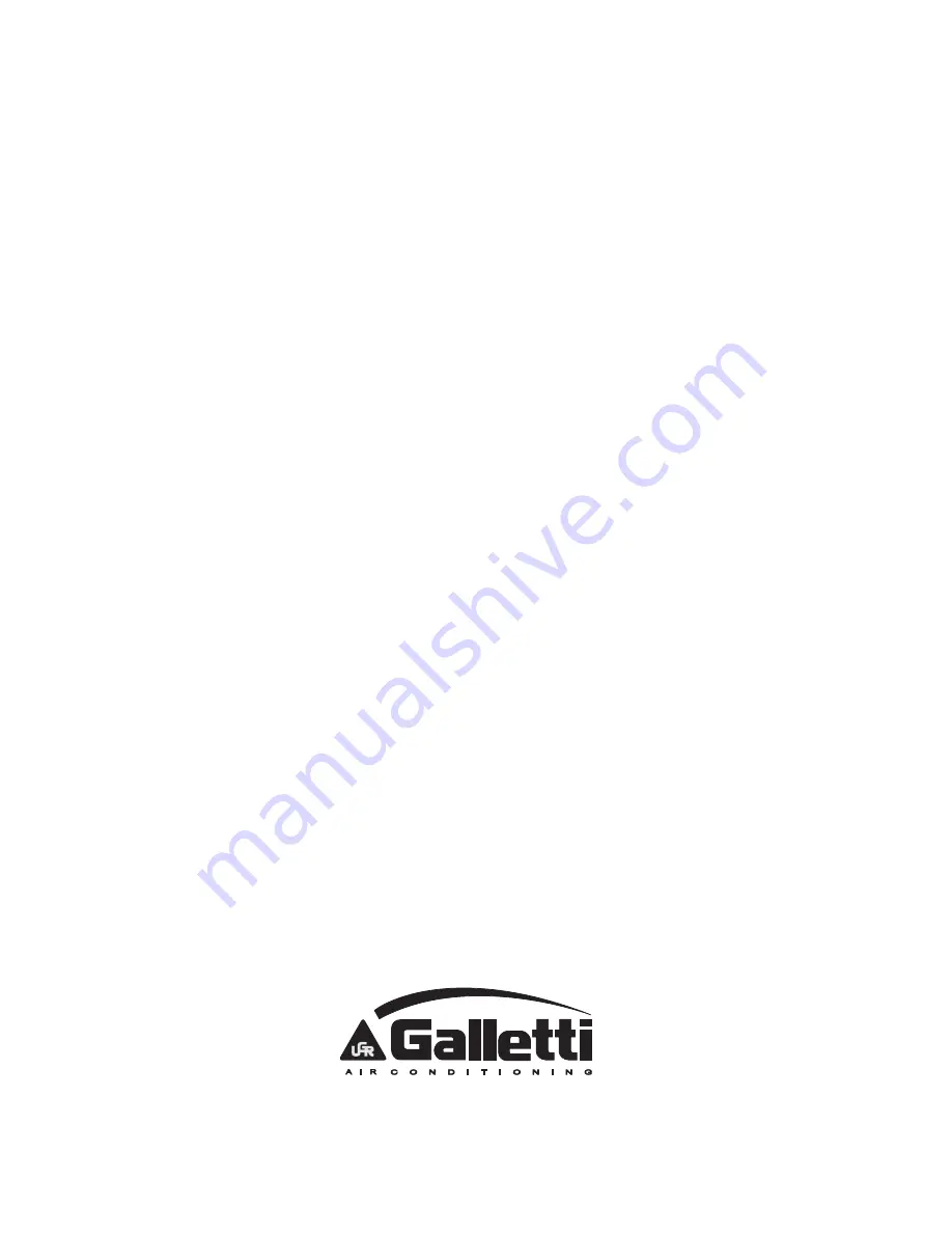 Galletti MCA 10 M Installation, Use And Maintenance Manual Download Page 40