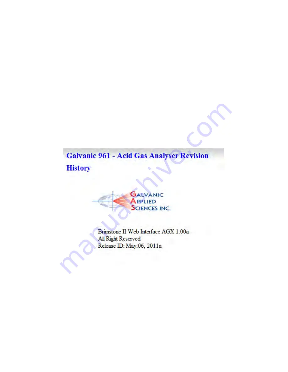 Galvanic Applied Sciences 962-AGX Operation Manual Download Page 61