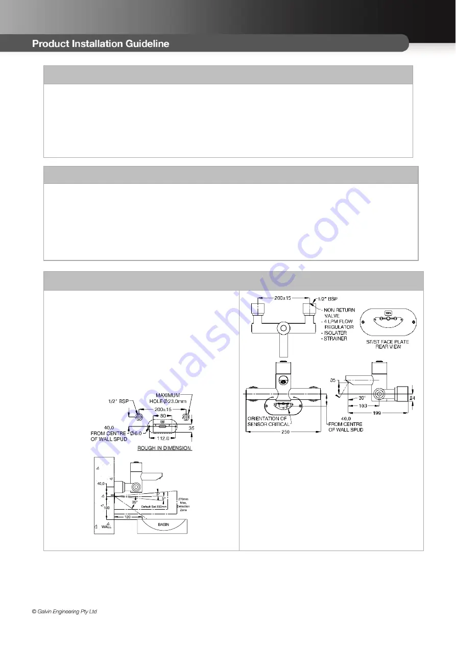 Galvin Engineering CliniMix Lead Safe 100.30.79.00 Product Installation Manualline Download Page 2