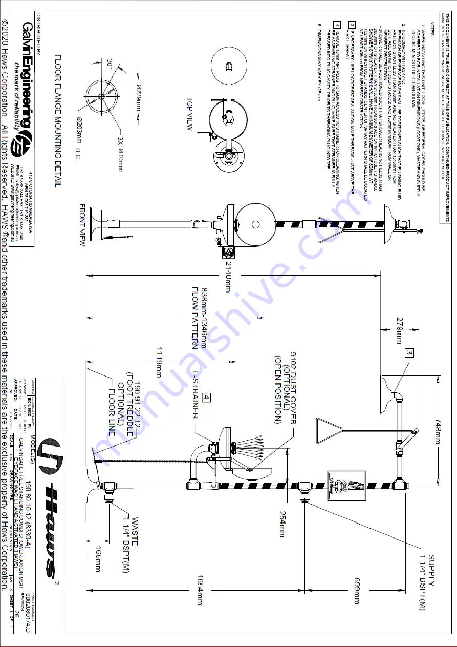 Galvin Engineering GalvinSafe 190.80.10.12 Product Installation Manualline Download Page 4