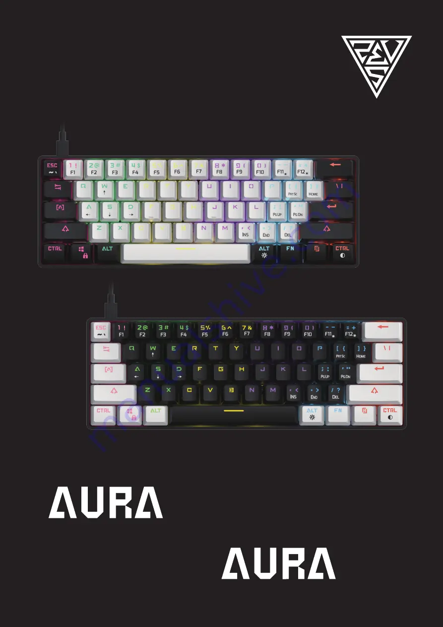 GAMDIAS AURA GK2 WB Quick Installation Manual Download Page 1