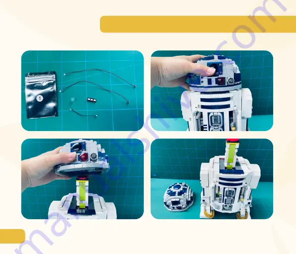 GAME OF BRICKS R2-D2 75308 Instruction Manual Download Page 4