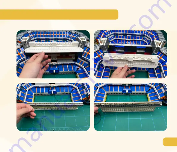 GAME OF BRICKS Real Madrid Santiago Bernabeu Stadium 10299 Скачать руководство пользователя страница 19