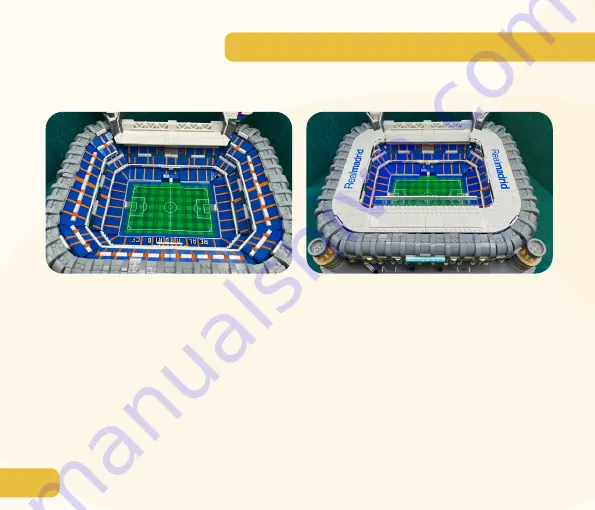 GAME OF BRICKS Real Madrid Santiago Bernabeu Stadium 10299 Скачать руководство пользователя страница 54