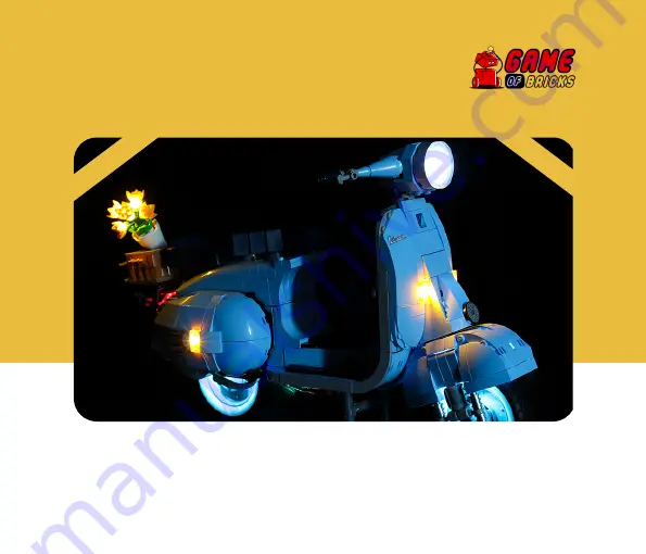 GAME OF BRICKS Vespa 125 10298 Instruction Manual Download Page 1