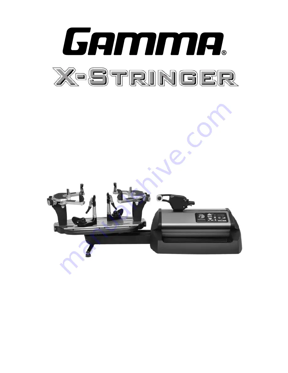 Gamma X-Stringer XLT Owner'S Manual Download Page 1