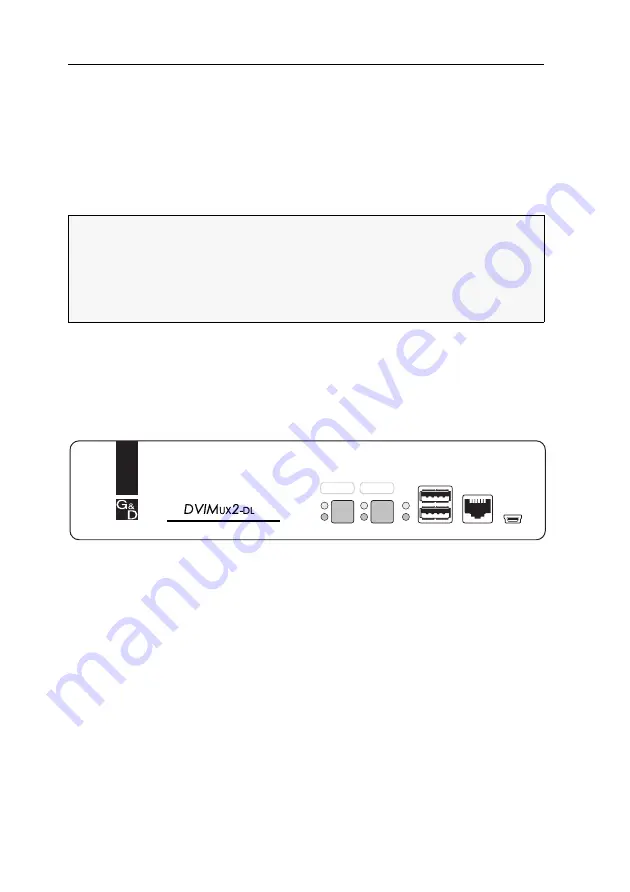 G&D DVIMUX2-DL-USB Скачать руководство пользователя страница 8