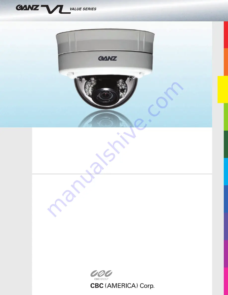 Ganz MDCH-IR312NA Specifications Download Page 1