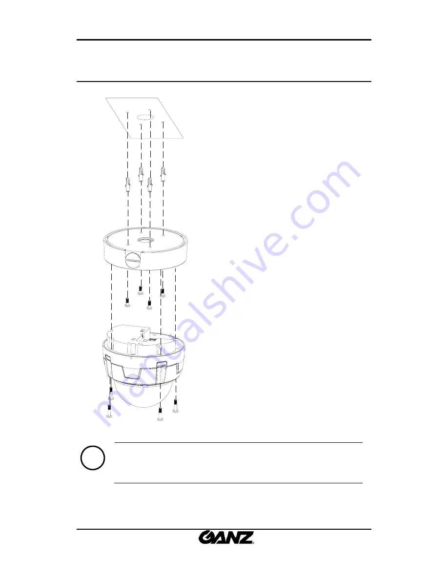 Ganz ZN-PTZ550VP(N)E Installation Manual Download Page 8