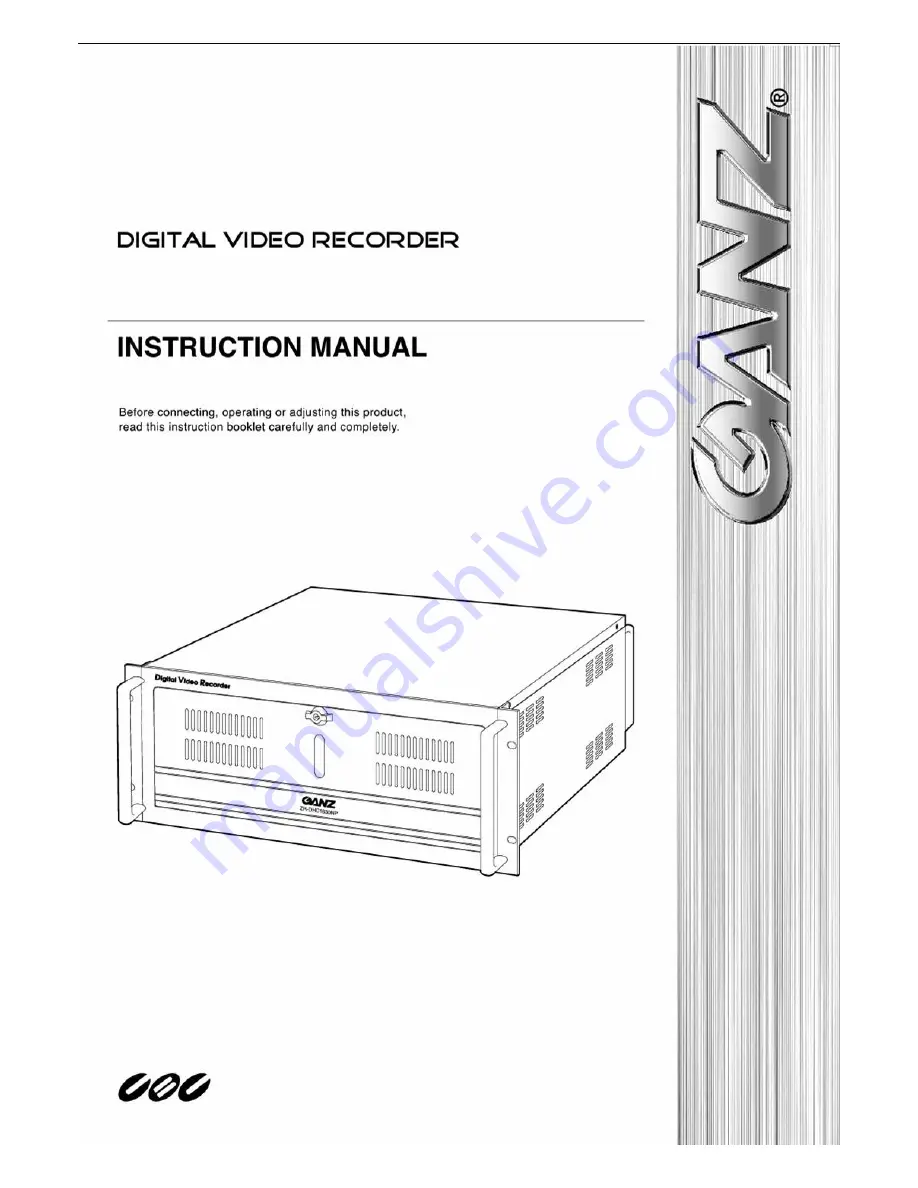 Ganz ZR-DHC830NP Instruction Manual Download Page 1