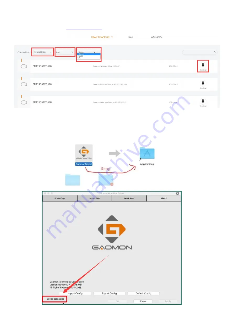 GAOMON PD1610 Faq Download Page 8