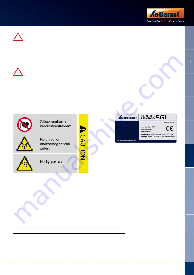 GARANT SG1 Operation Manual Download Page 141