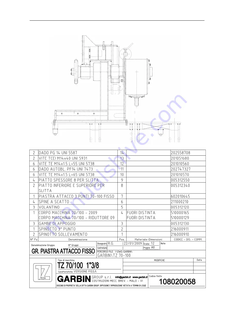 Garbin TZ 100 2009 Скачать руководство пользователя страница 58