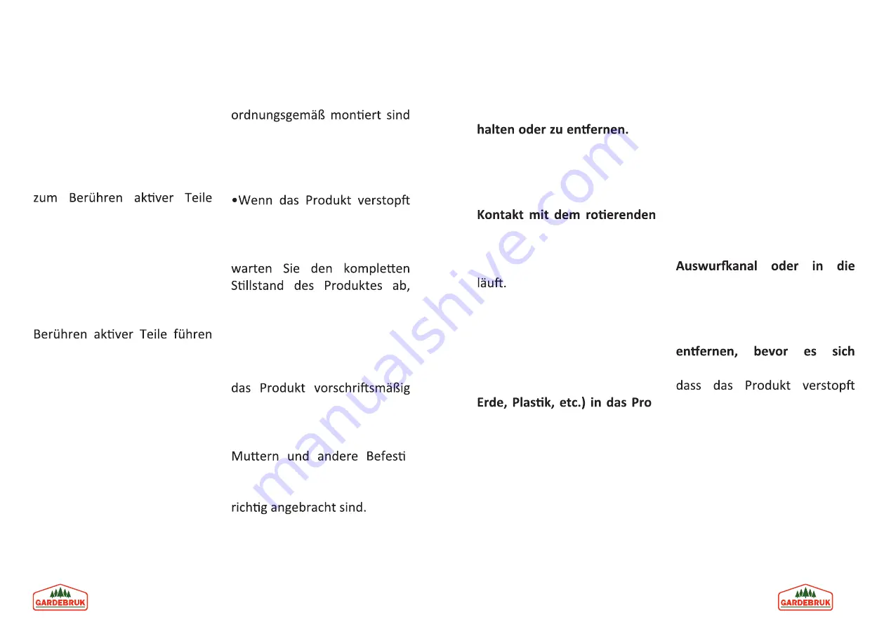 Gardebruk 106535 Instructions Manual Download Page 9