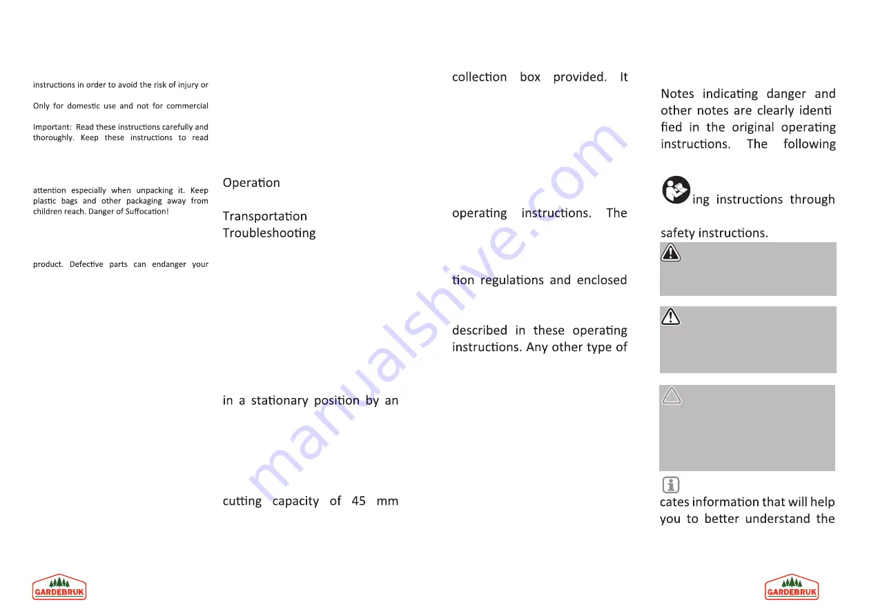 Gardebruk 106535 Instructions Manual Download Page 15