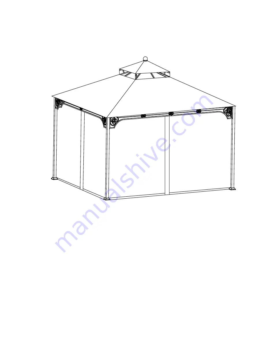 Garden Oasis HIGHLAND 10X12 GAZEBO Owner'S Manual Download Page 2