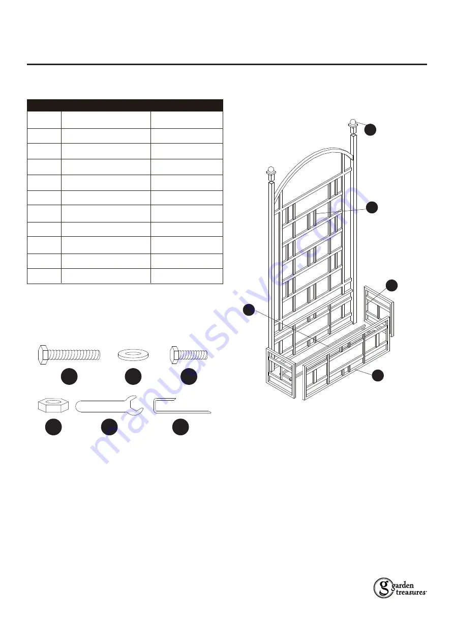 Garden Treasures 0037952 Скачать руководство пользователя страница 6